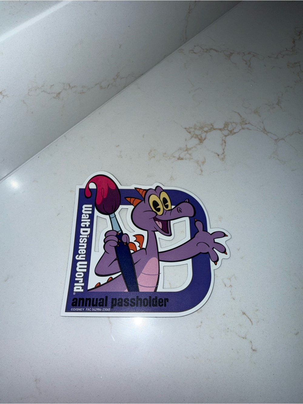 Disney Purple Figment Annual Passholder Magnet